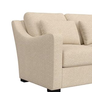 Hillsdale York Modern Upholstered Loveseat Fabric Sofa, Sand