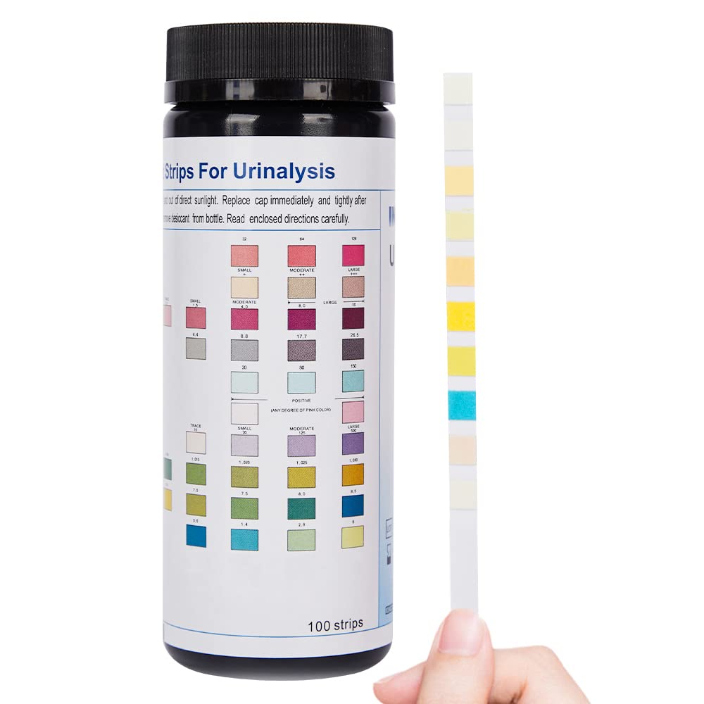 INVBIO URS 7-in-1 Test Strips 7 Paras Protein/Ketone - 100 Cnt