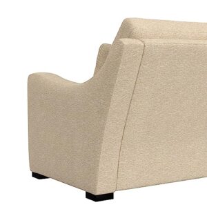 Hillsdale York Modern Upholstered Loveseat Fabric Sofa, Sand