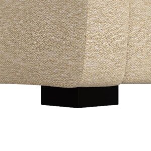 Hillsdale York Modern Upholstered Loveseat Fabric Sofa, Sand