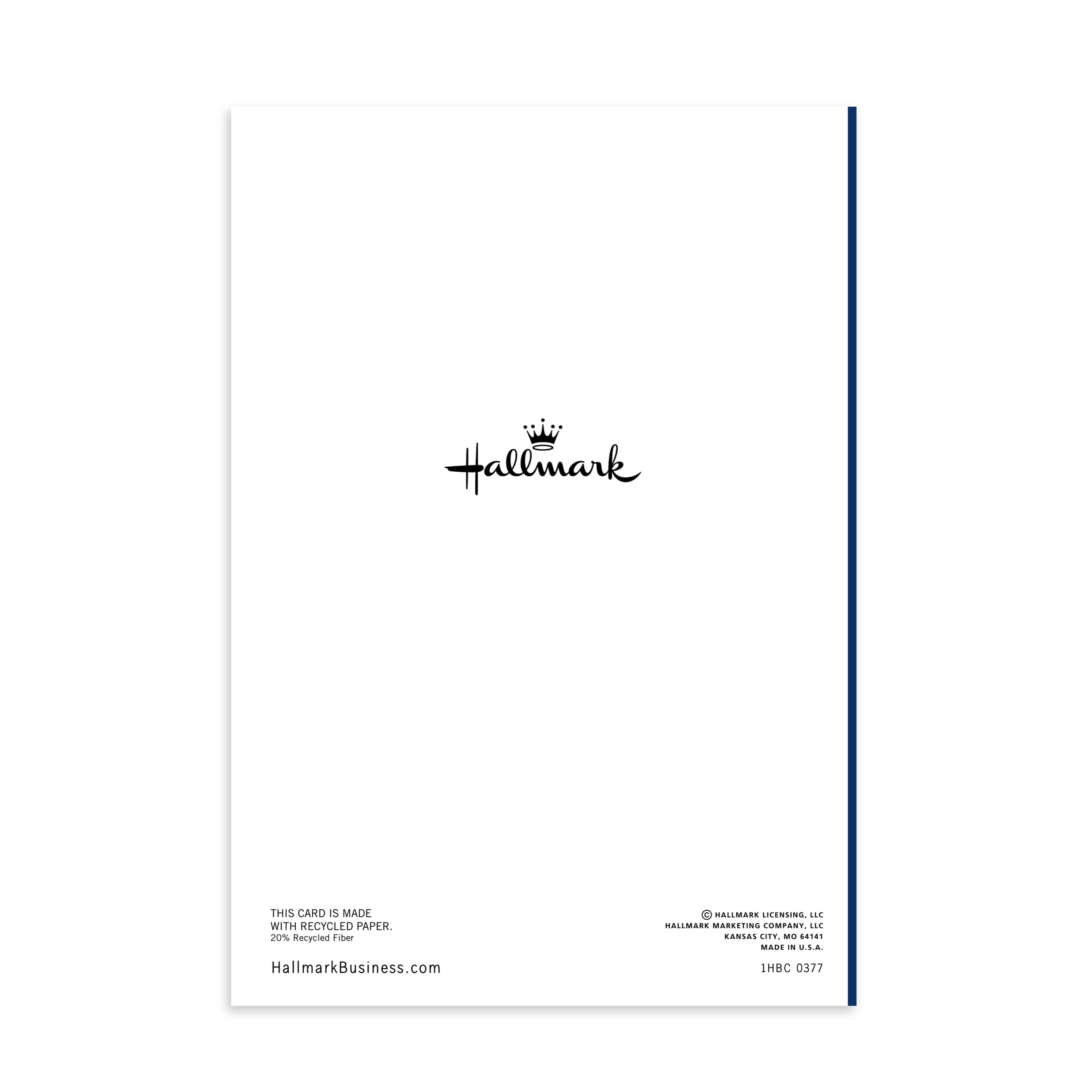 Hallmark Business (100 Pack) Birthday Cards (Elegant Cake on Navy) for Customers, Clients, Members, Groups, Associations, Organizations, Churches, Patients