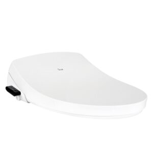 Inus R52 Korean Electric Bidet Toilet Seat, Deodorizer, Cleansing+, Wand Cleaning Heated Seat, Eco Mode, Tankless, Remote Control, Smart Home, Water & Seat Temperature Control, Elongated, White