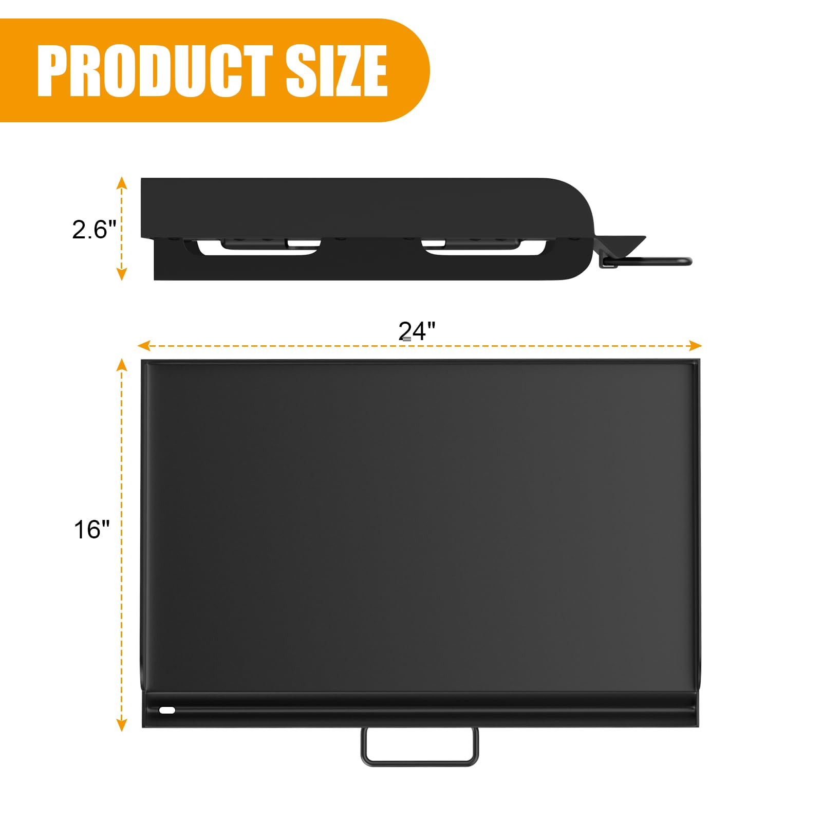 AJinTeby 16" x 24" Flat Top Griddle for Camp Chef Stove, 16 inch 2 Burner Fry Griddle Top for Camp Chef Tahoe, Expedition 3X, Big Gas Grill 16, Replacement for Camp Chef SG90 Griddle