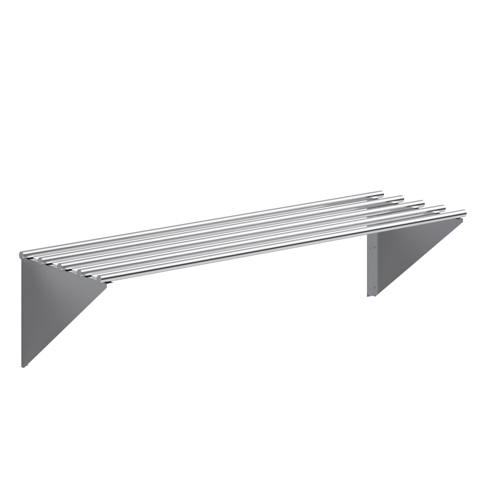 AmGood 60" Long X 18" Deep Stainless Steel Tubular Wall Shelf | NSF Certified | Appliance & Equipment Metal Shelving | Kitchen, Restaurant, Garage, Laundry, Utility Room