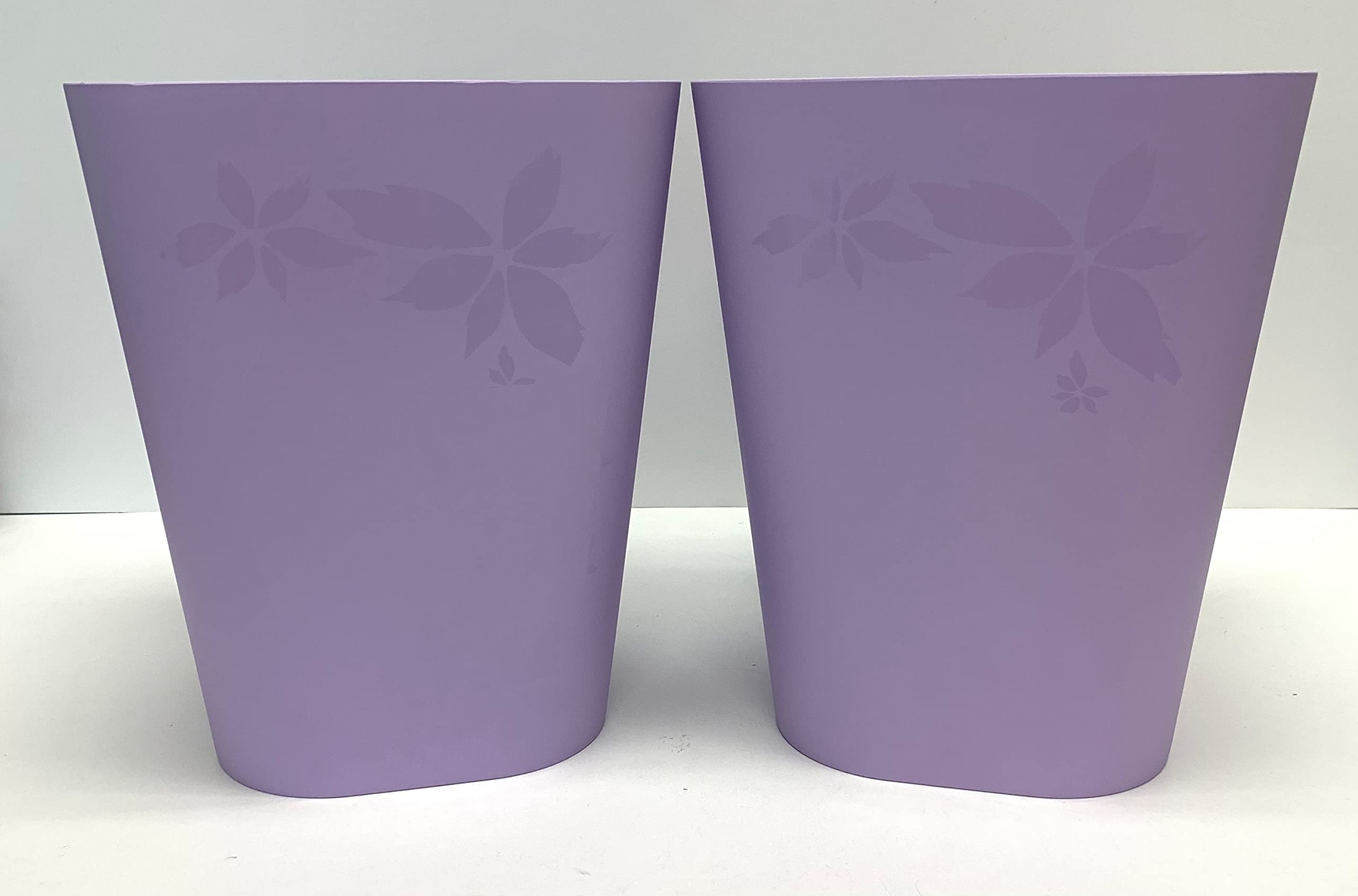 Mintra Home Trash Bins (Lavender, 12 Liter (3 Gallon) - 2 Pack)