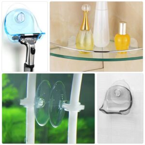 Litoexpe 10 Pieces Clear Suction Cups Without Hooks Without Holes, Small Professional Strength Sucker Pads for Home Decoration and Organization, 1.2 Inch