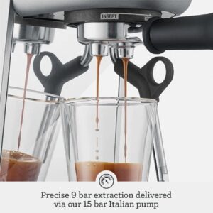 Breville the Bambino Plus Espresso Machine with Auto Milk Frother, Espresso Maker with Seconds Heat Up, Cappuccino & Latte Machine for Home, BES500DBL, Damson Blue