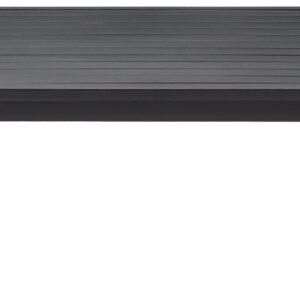 Crosley Furniture Clark Weather Resistant Metal Outdoor Coffee Table for Patio, Deck, Porch, Matte Black