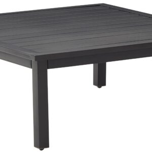 Crosley Furniture Clark Weather Resistant Metal Outdoor Coffee Table for Patio, Deck, Porch, Matte Black