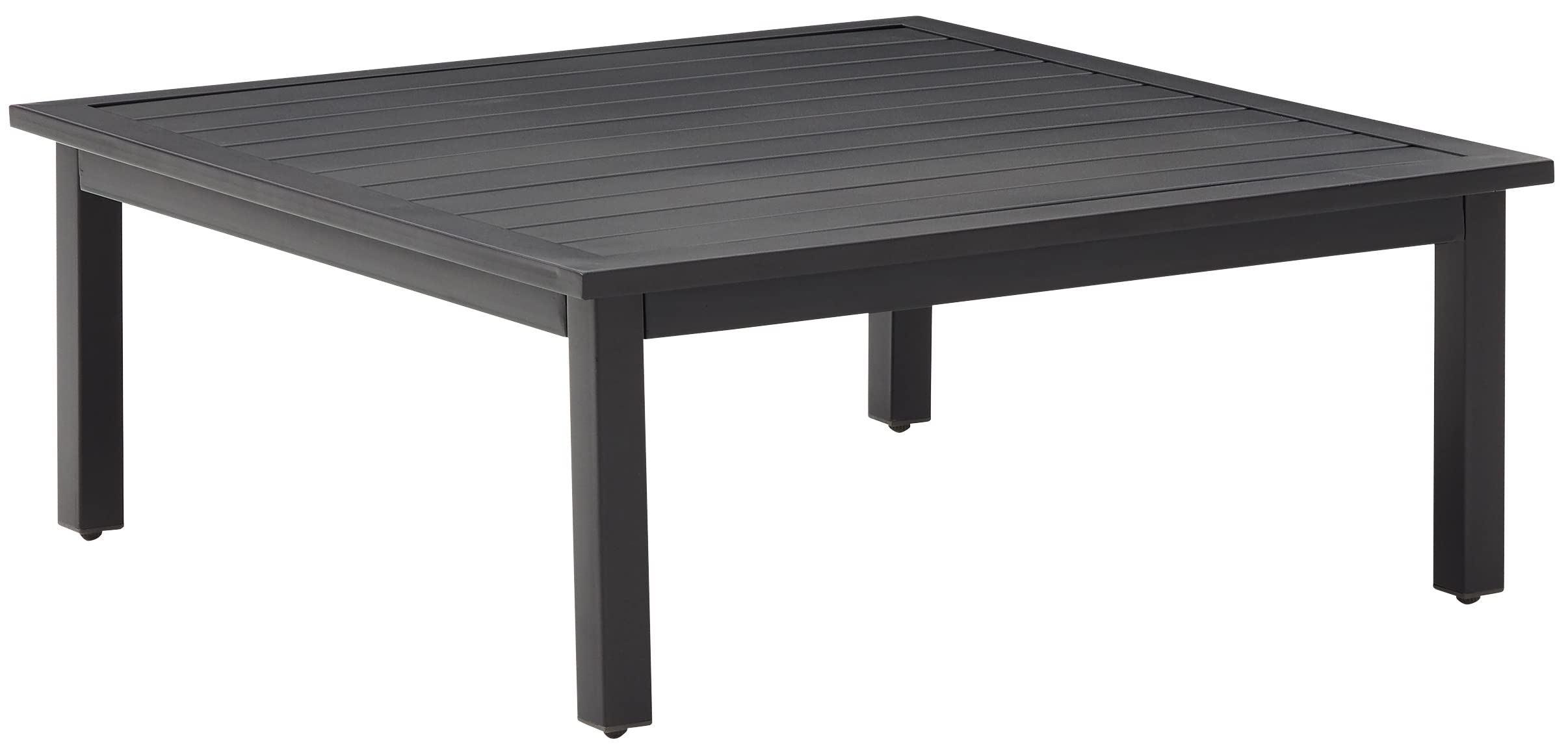 Crosley Furniture Clark Weather Resistant Metal Outdoor Coffee Table for Patio, Deck, Porch, Matte Black