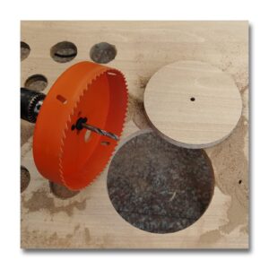 VIKITON 6 Inch Hole Saw with Arbor for Metal Wood and Plastic Cutting, 152mm Bi-Metal Hole Cutter for Different Project with Smooth and Flat Drilling Edge, Fast Chip Removal, Handy Hole Saw Kit Set