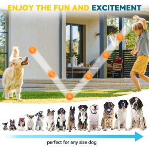 3.5” Large Dog Toys Ball, 6 Pack Squeaky Dog Toys, Durable Dog Toys for Aggressive Chewers, Spiky Dog Ball for Clean Teeth and Training, Fetch Toys for Large Dogs, Puppy Chew Toys for Teething