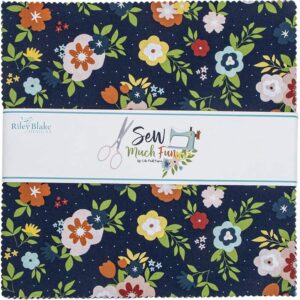 Echo Park Paper Co. Sew Much Fun 10" Stacker 42 10-inch Squares Layer Cake Riley Blake 10-12450-42