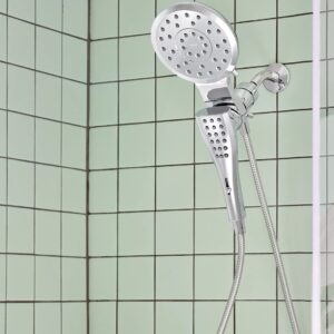 Moen Verso Chrome Rain Shower Head and Detachable Handshower Combination with Infiniti Dial and Magnetix Docking System, 60" Hose, 220C2