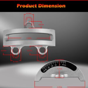 14" Bandsaw Trunnions with Degree Scale Fits for Most 14-Inch Wood Band Saws, Directly Replaces for JWBS-14, LBS-60, 426-02-395-0005, 426-02-0-950-0002 (Set of Two)