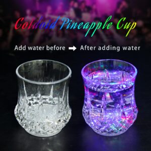 2 Packs Flash Light Up Cups Liquid Activated Multicolor LED Glasses Fun Light Up Drinking Shot Glasses,Glowing Wine Glasses Led Flashing Cups,Favors Adults Shot Cups for Party,Bar,Disco