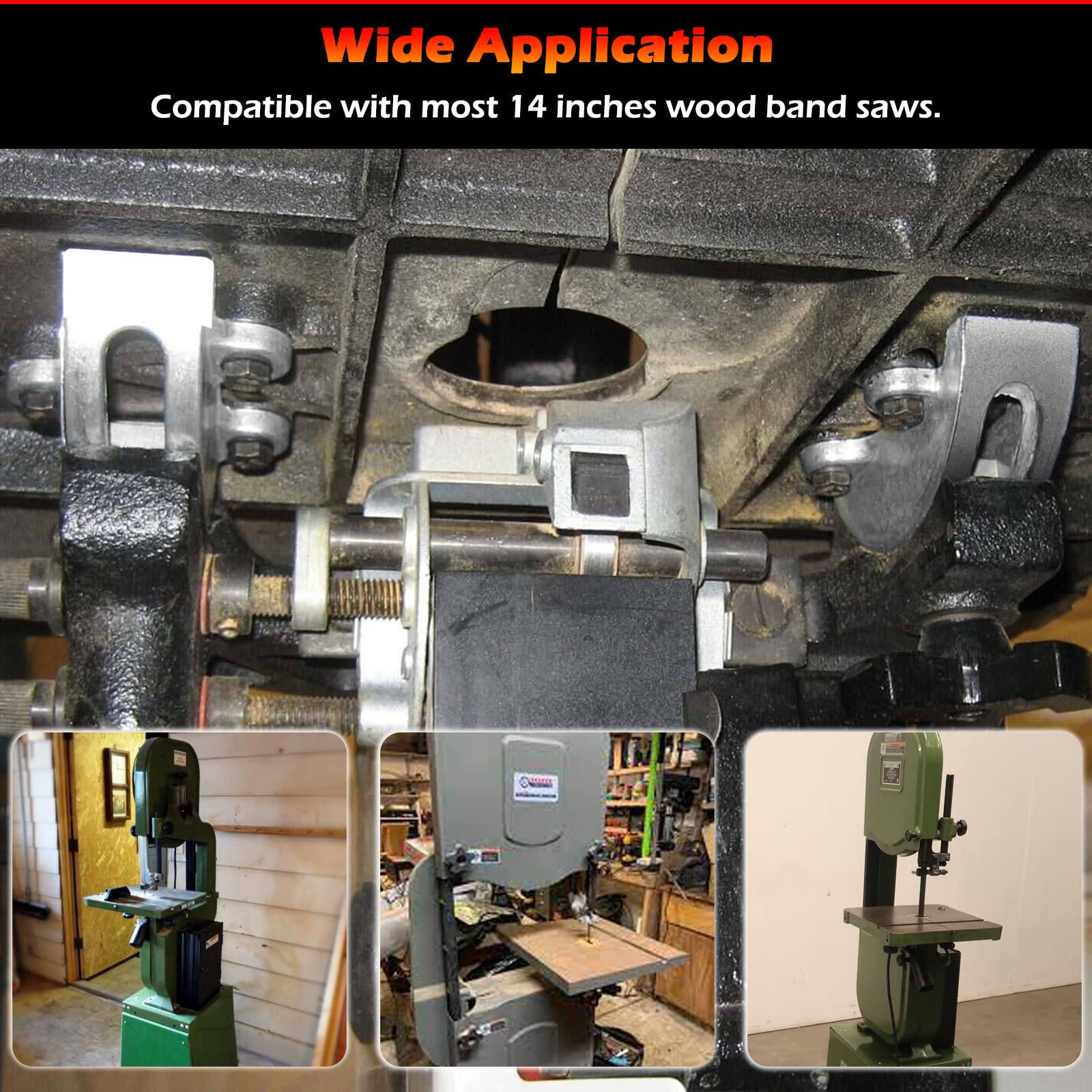 14" Bandsaw Trunnions with Degree Scale Fits for Most 14-Inch Wood Band Saws, Directly Replaces for JWBS-14, LBS-60, 426-02-395-0005, 426-02-0-950-0002 (Set of Two)