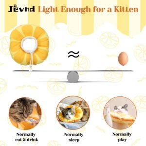 Jevnd Kitten Cones After Surgery 0-6 Months, Donut Extra Small Kitten Cone Collar Soft to Stop Licking Neck, Elizabethan Kitten e Collar for Recovery, xs Small Cat Cone Spray, Pet Soft Cone for Cats