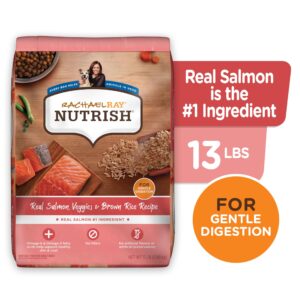 Nutrish Rachael Ray Real Salmon, Veggies & Brown Rice Recipe Dry Dog Food, 13 lb. Bag