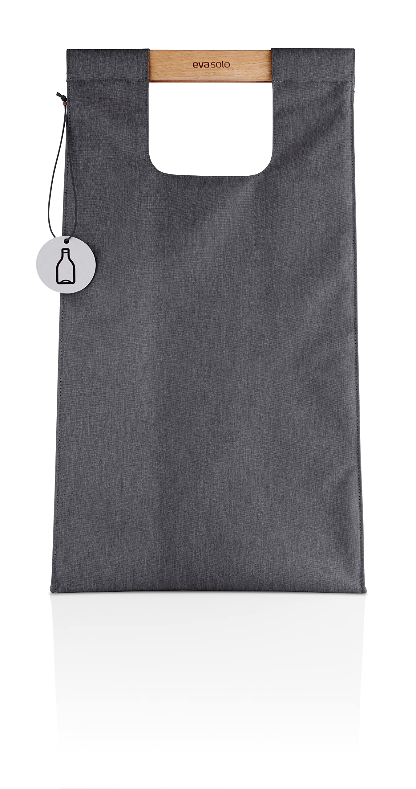 Eva Solo | Waste Separation Bag 7.4 Gallon (28 litres) | Beechwood Handles with Magnet Closure | Robust Stable Waste Separation Bag | Dark Grey