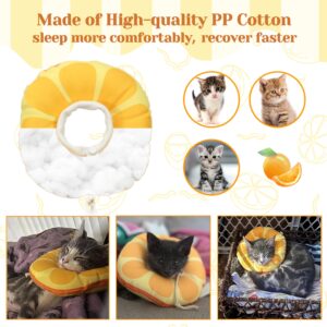 Jevnd Kitten Cones After Surgery 0-6 Months, Donut Extra Small Kitten Cone Collar Soft to Stop Licking Neck, Elizabethan Kitten e Collar for Recovery, xs Small Cat Cone Spray, Pet Soft Cone for Cats