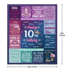 Qotuty 9 Year Old Girl Gifts Blanket 50"x60", Birthday Gifts for 9 Year Old Girl Throw Blanket