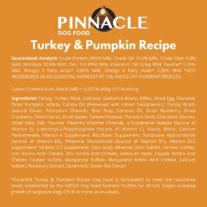 Pinnacle Pet Pinnacle Turkey & Pumpkin Dry Dog Food 22 lb, Infused with Broth