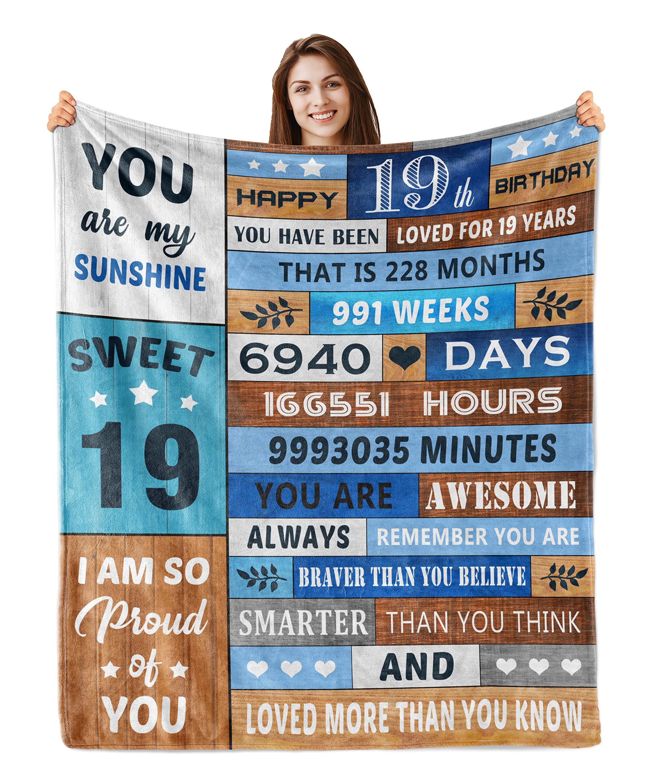 Gifts for 19 Year Old Female/Male/Boy/Girl,19th Birthday Gifts for Boy/Girl,19 Year Old Girl Birthday Gifts,Back in 2005 Birthday Blanket 60”x50”