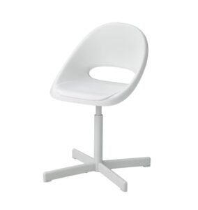 modern decoration loberget desk children's chair, kid desk swivel chair, office chair for home, desk computer chair height adjustable for work chair. (white)