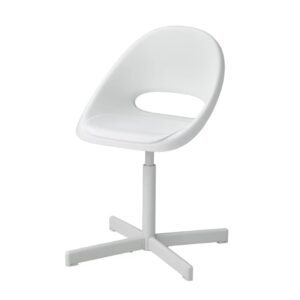 Modern Decoration Loberget Desk Children's Chair, Kid Desk Swivel Chair, Office Chair For Home, Desk Computer Chair Height Adjustable For Work Chair. (White)