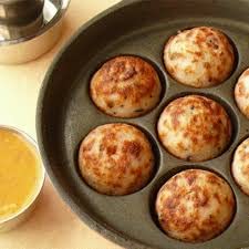 Nonstick Appam Patra Paniyaram Appam Maker with Glass Lid Aebleskiver Pan Ebelskiver Pan Pancake Pan Appachetty Paniyaral Pan