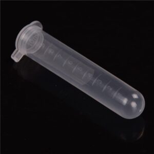 25Pcs 10ml Microcentrifuge Tube with Snap Cap, Clear Plastic Centrifuge Tubes Small Sample Bottle Mirco Test Tubes for Sample Storage Container