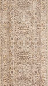 Loloi Angela Rose Blake Collection BLA-06 Oatmeal/Spice 7'-10" x 10'-2", .25" Pile Height, Fringe, Area Rug