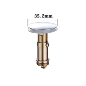 Bathroom Pop up Drain Brass Bathtub Plug Replacement Bath Pop Up Waste Plug Seal Bathroom Tub Drain Drainer Strainer - 35.2mm