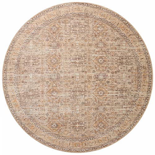 Loloi Angela Rose Blake Collection BLA-06 Oatmeal/Spice 7'-10" x 10'-2", .25" Pile Height, Fringe, Area Rug