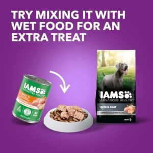 Iams Advanced Health Skin & Coat Chicken and Salmon Recipe Adult Dry Dog Food, 27 lb. Bag