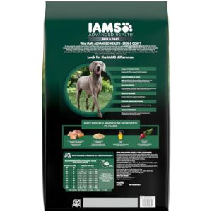 Iams Advanced Health Skin & Coat Chicken and Salmon Recipe Adult Dry Dog Food, 27 lb. Bag