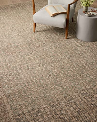 Loloi Angela Rose Aubrey Collection AUB-04 Sage/Bark 5'-0" x 7'-0", .19" Pile Height, Area Rug