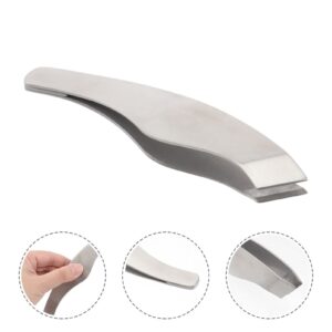 Fish Bone Tweezer Fish Bone Stainless Steel Cooking Precision Tongs Kitchen Deboning Plier Hair Removal Tool for Sea Food Chicken Angled Ham Tweezer