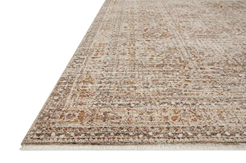 Loloi Angela Rose Blake Collection BLA-06 Oatmeal/Spice 7'-10" x 10'-2", .25" Pile Height, Fringe, Area Rug