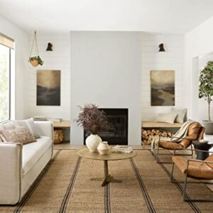 Loloi Angela Rose Colton Collection CON-01 Natural/Black 7'-6'' x 9'-6'', .38" Pile Height, Area Rug