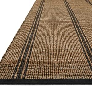 Loloi Angela Rose Colton Collection CON-01 Natural/Black 7'-6'' x 9'-6'', .38" Pile Height, Area Rug