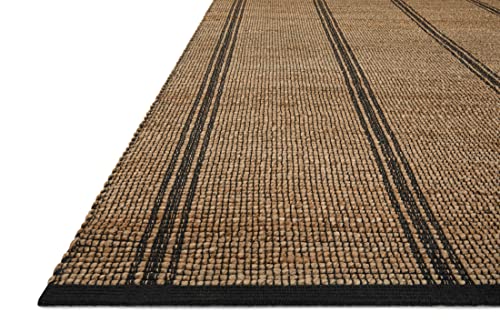 Loloi Angela Rose Colton Collection CON-01 Natural/Black 7'-6'' x 9'-6'', .38" Pile Height, Area Rug