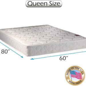 DS Solutions USA Legacy 1-Sided None Flip Full XL Size Mattress Only with Mattress Cover Protector