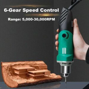 Rotary Carver Tool 480W Power Electric Die Multifunction Grinder 30000RPM High Speed