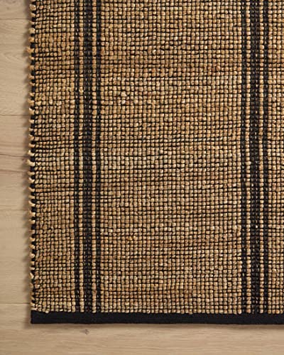 Loloi Angela Rose Colton Collection CON-01 Natural/Black 7'-6'' x 9'-6'', .38" Pile Height, Area Rug