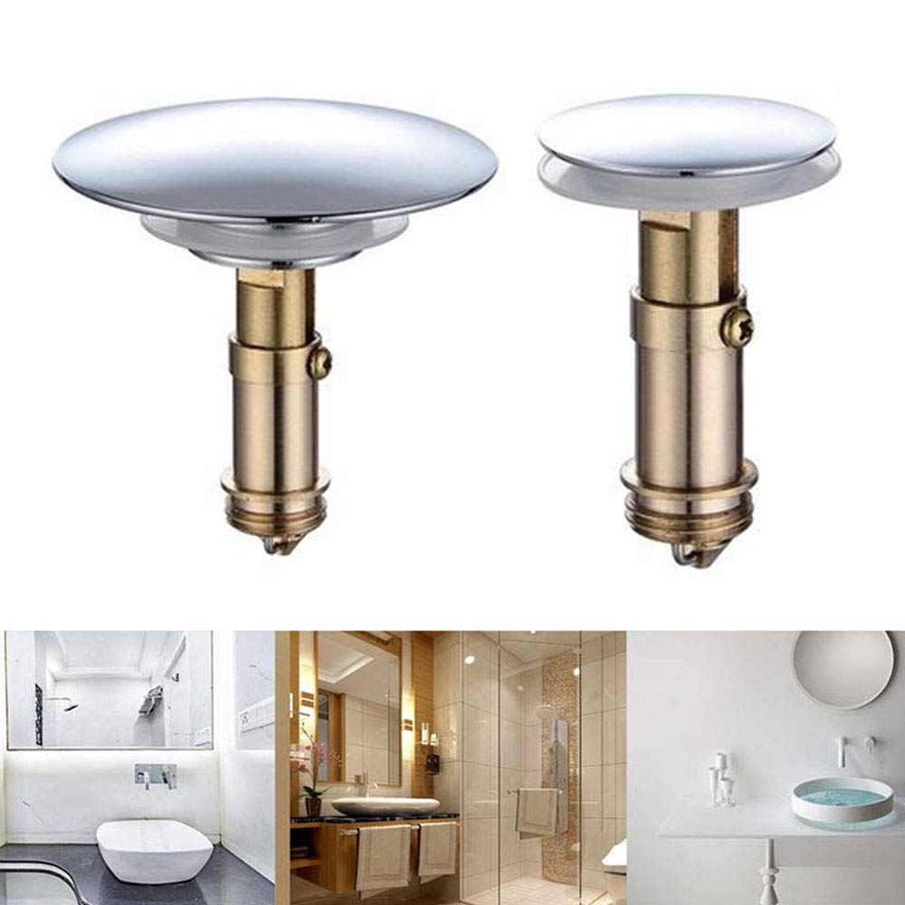 Bathroom Pop up Drain Brass Bathtub Plug Replacement Bath Pop Up Waste Plug Seal Bathroom Tub Drain Drainer Strainer - 35.2mm