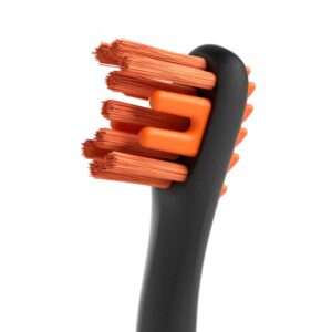 Brushmate Dog Toothbrush for Pet Puppies Dogs and Cats Dual Size Angled Soft Brush Heads, Ergonomic Handle with a Flat Center That enhances Grip Control