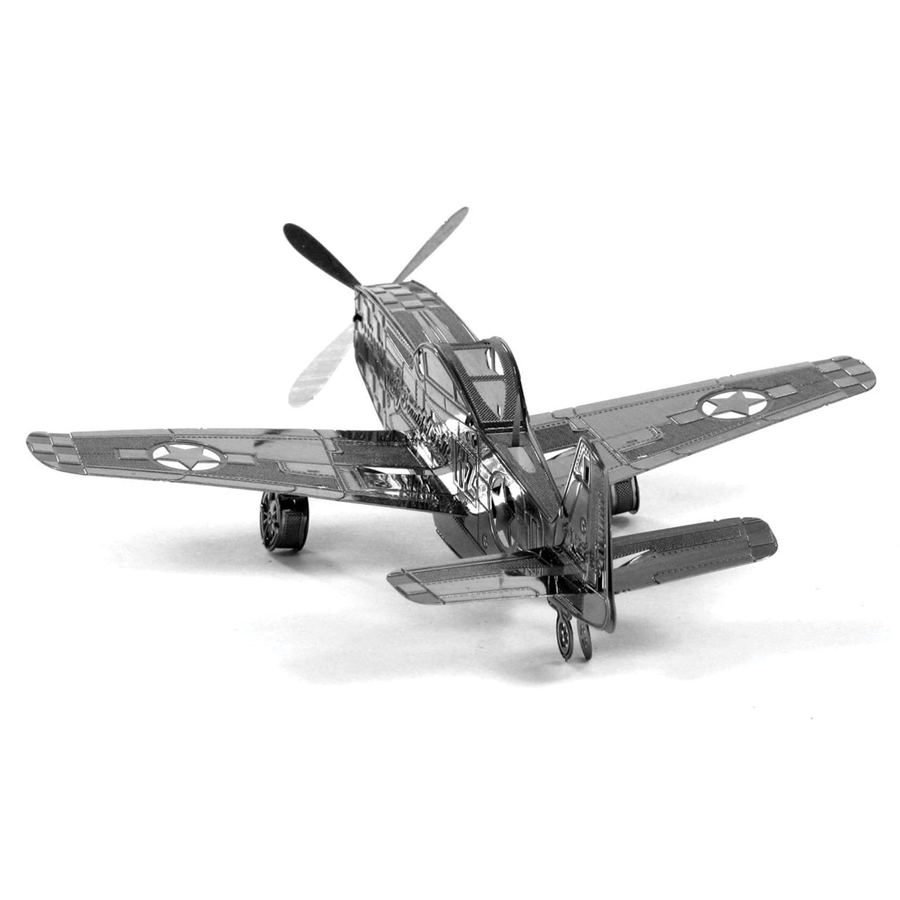 Metal Earth P-51 Mustang 3D Metal Model Kit Bundle with Tweezers Fascinations