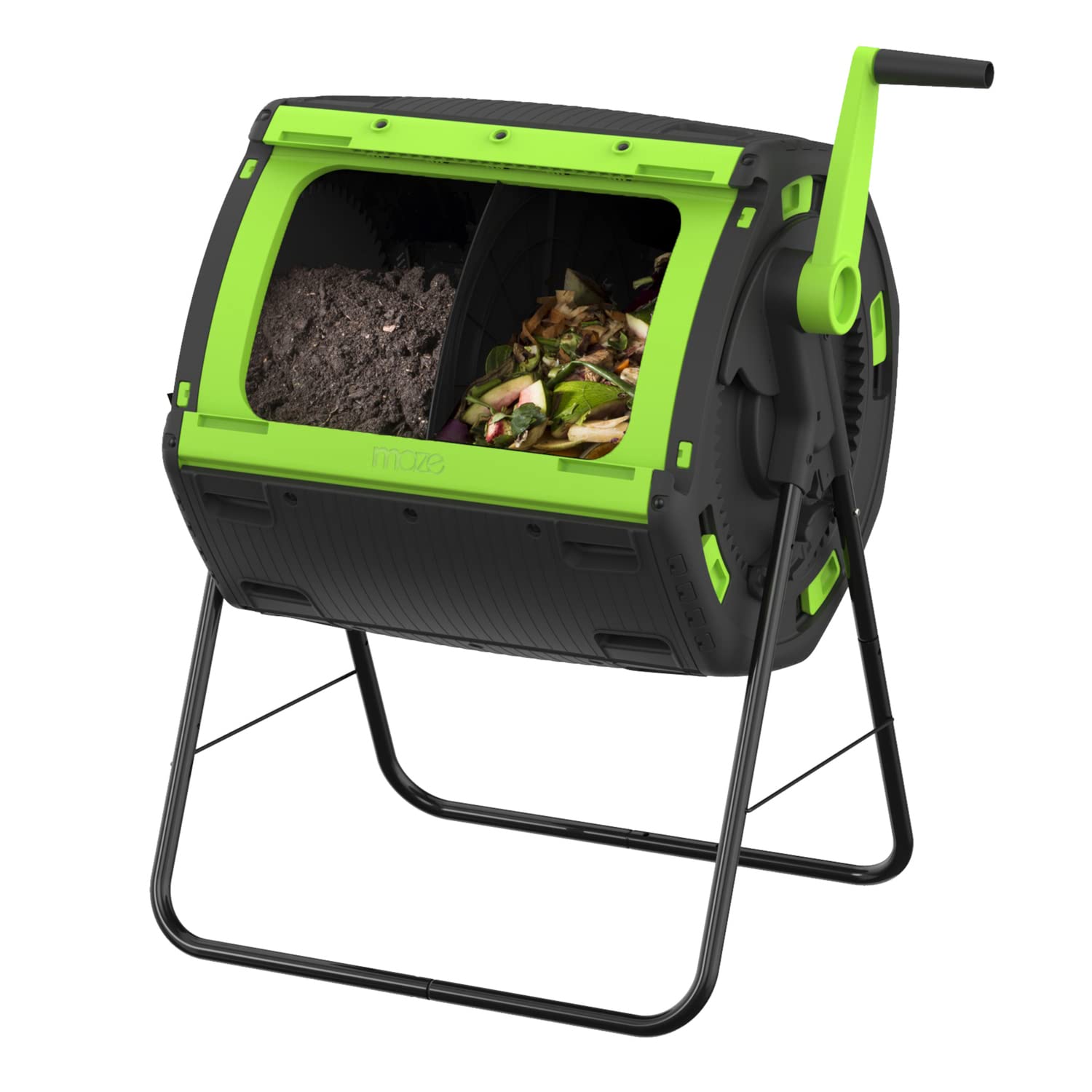 Maze RSI- 48 Gallon Geared Two Compartment Compost Tumbler